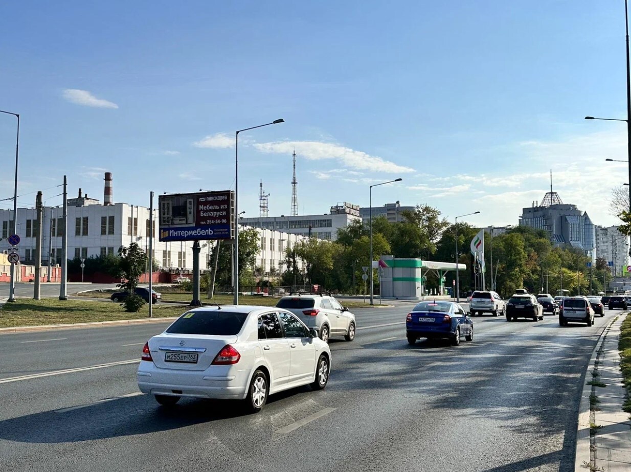 Фотография рекламного носителя, тип: Билборд 3x6, адрес: Ново-Садовая ул., д.313, Самара, Самарская область, Россия. Сторона Б №1335903
