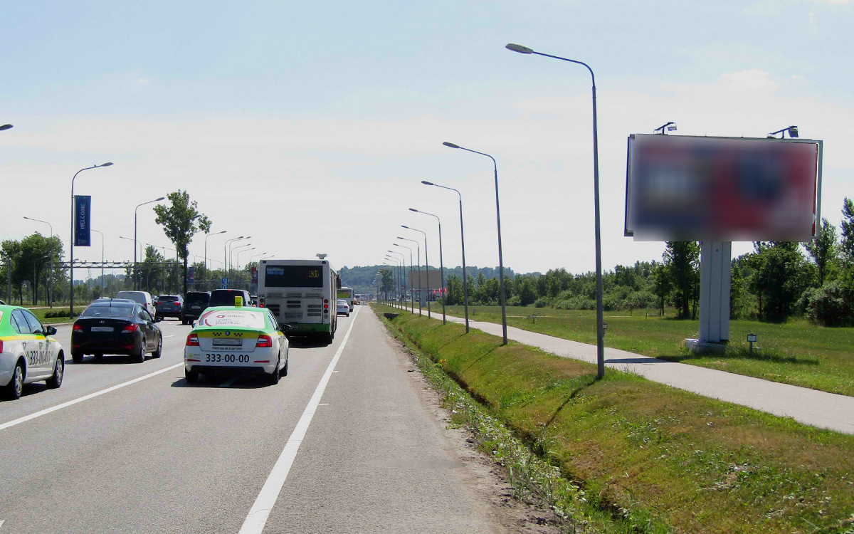 Фотография рекламного носителя, тип: Билборд 3x6, адрес: Пулковское ш.,д.56, корп.4, поз.1, Санкт-Петербург, Россия. Сторона A №171737