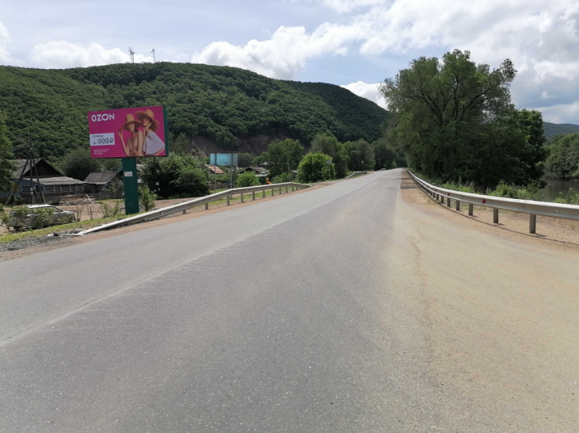 Фотография рекламного носителя, тип: Билборд 3x6, адрес: Анучино с., 74 800м, Владивосток, Приморский край, Россия. Сторона Б №1328276