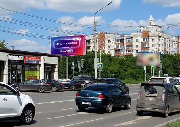 Фотография рекламного носителя, тип: Билборд 3x6, адрес: Маршала Жукова ул. Х Красных зорь ул., поз.1, Омск, Омская область, Россия. Сторона Б №616870