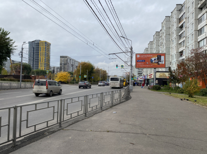 Фотография рекламного носителя, тип: Билборд 3x6, адрес: Копылова ул., д.66, Красноярск, Красноярский край, Россия. Сторона A1-А3 №984353