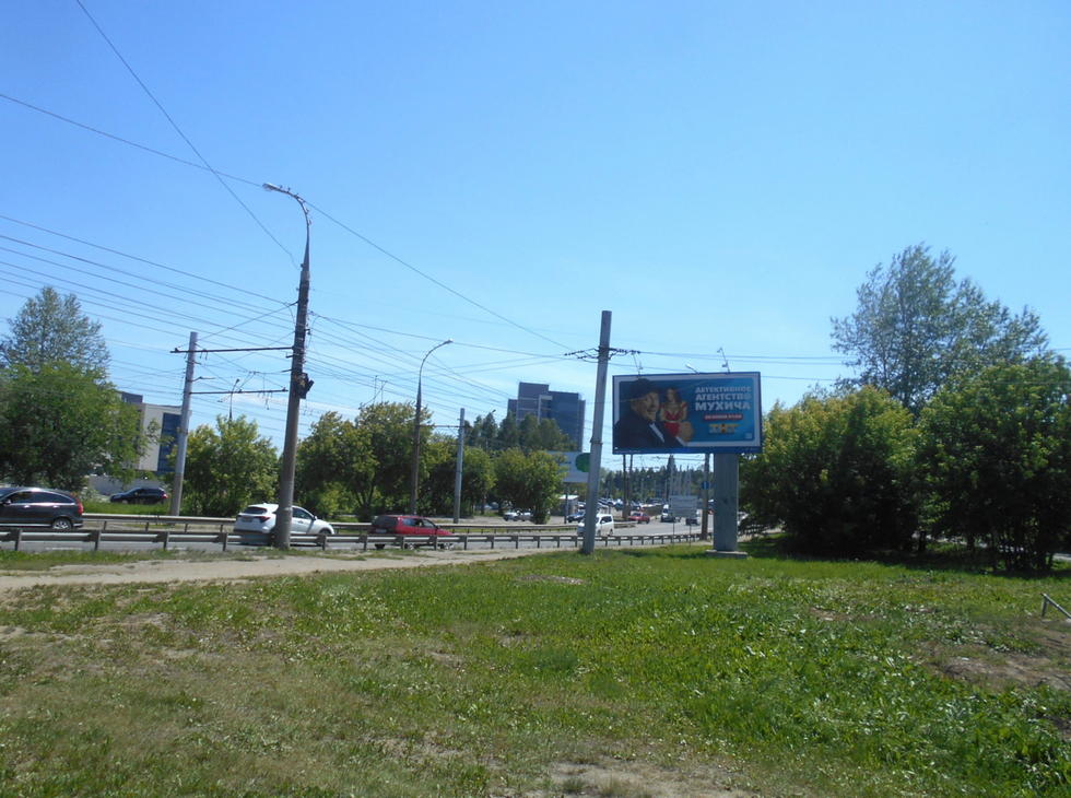 Фотография рекламного носителя, тип: Билборд 3x6, адрес: Лермонтова ул., д.124., АЗС "Сибнефть"., поз. 3, Иркутск, Иркутская область, Россия. Сторона А №155195