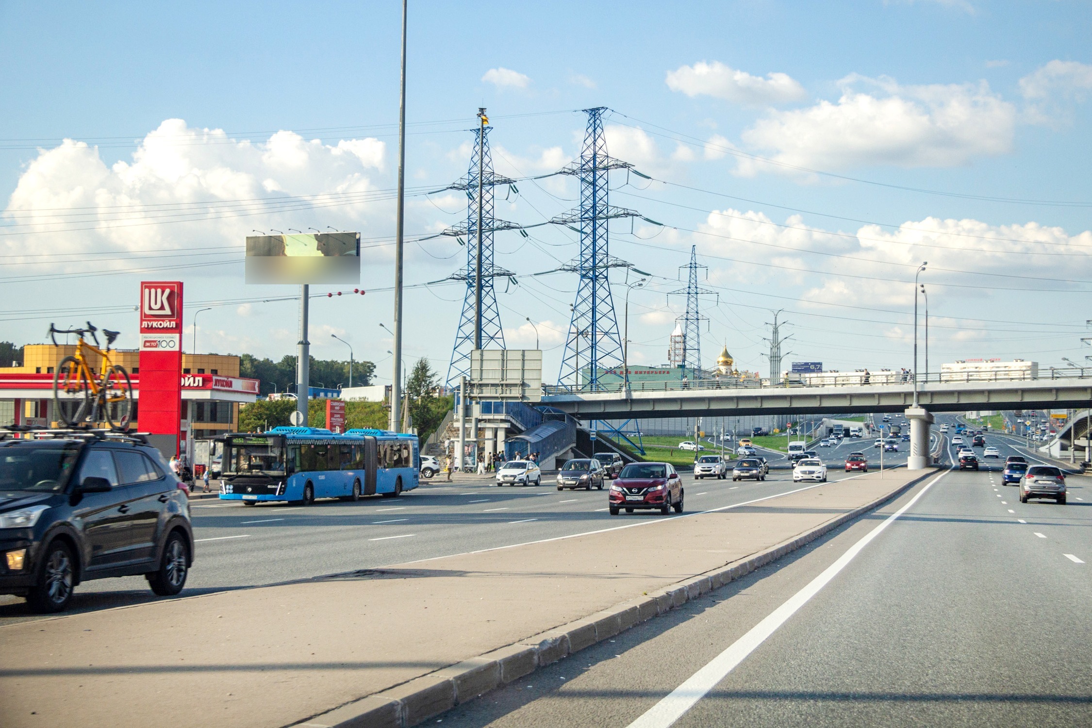 Фотография рекламного носителя, тип: Суперсайт 4x12, адрес: Калужское шоссе, 20 940м, Москва, Россия. Сторона Б №837476