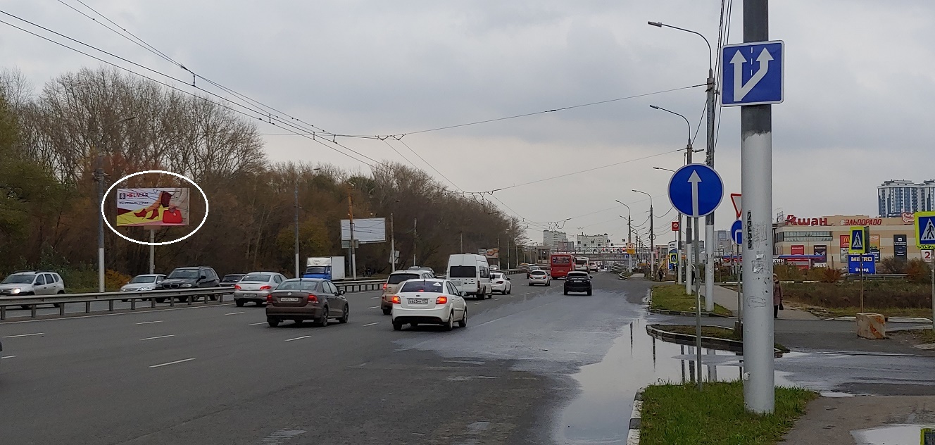 Фотография рекламного носителя, тип: Билборд 3x6, адрес: Московское ш., н-в д.25, Рязань, Рязанская область, Россия. Сторона Б №1324279