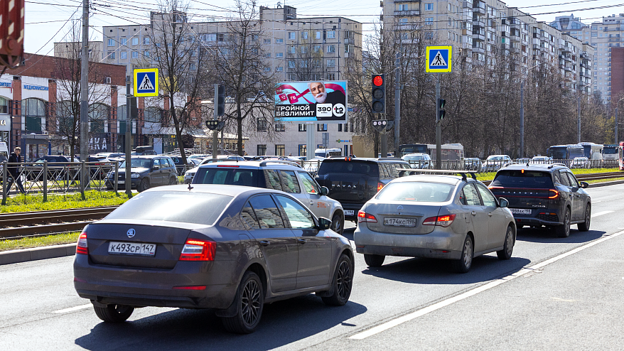Фотография рекламного носителя, тип: Билборд 3x6, адрес: Энгельса пр-т., д.133, корп.1, Санкт-Петербург, Россия. Сторона B №172101