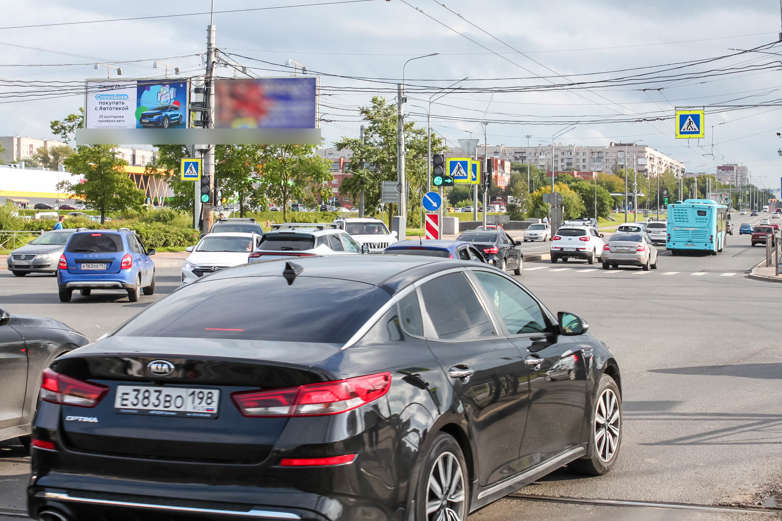 Фотография рекламного носителя, тип: Билборд 3x6, адрес: Партизана Германа ул. Х Петергофское ш., поз.1, Санкт-Петербург, Россия. Сторона Б1 №106778