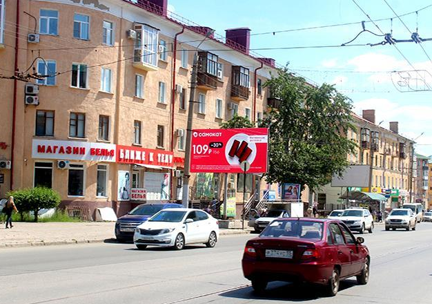 Фотография рекламного носителя, тип: Билборд 3x6, адрес: Нефтезаводская ул., д.6, Омск, Омская область, Россия. Сторона Б №616812