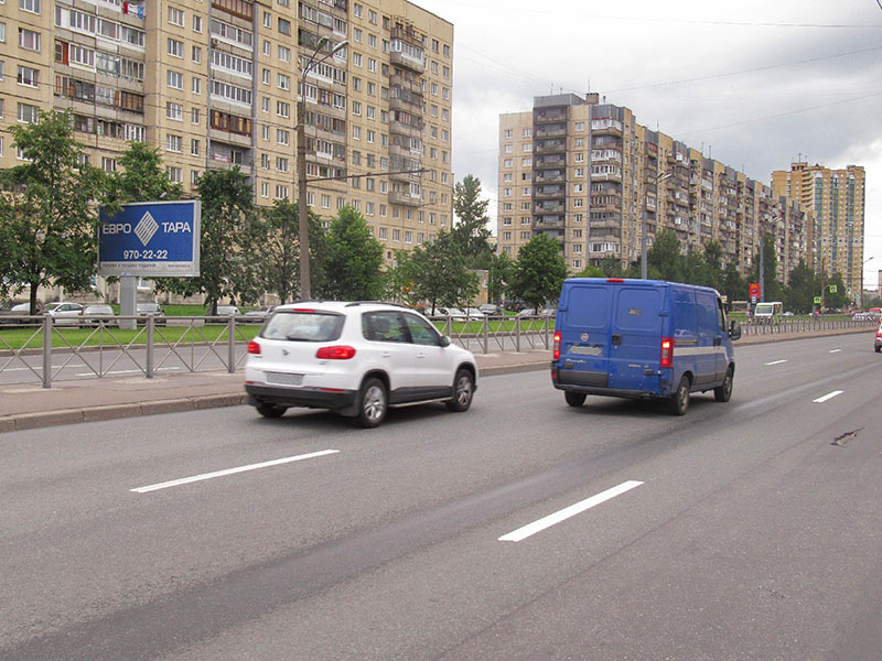 Фотография рекламного носителя, тип: Билборд 3x6, адрес: Индустриальный пр-т., д.15, Санкт-Петербург, Россия. Сторона В №164960