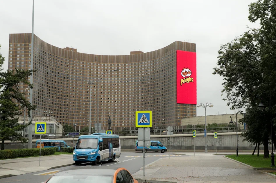 Фотография рекламного носителя, тип: Медиафасад, адрес: Мира пр-т., д.150, Москва, Россия. Сторона A60 №1383050