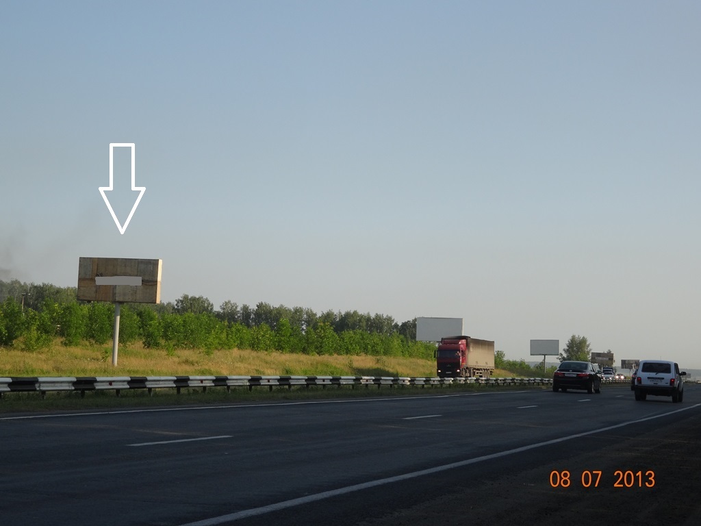 Фотография рекламного носителя, тип: Билборд 3x6, адрес: Свердловский тракт 15 420м, Челябинск, Челябинская область, Россия. Сторона В №185690