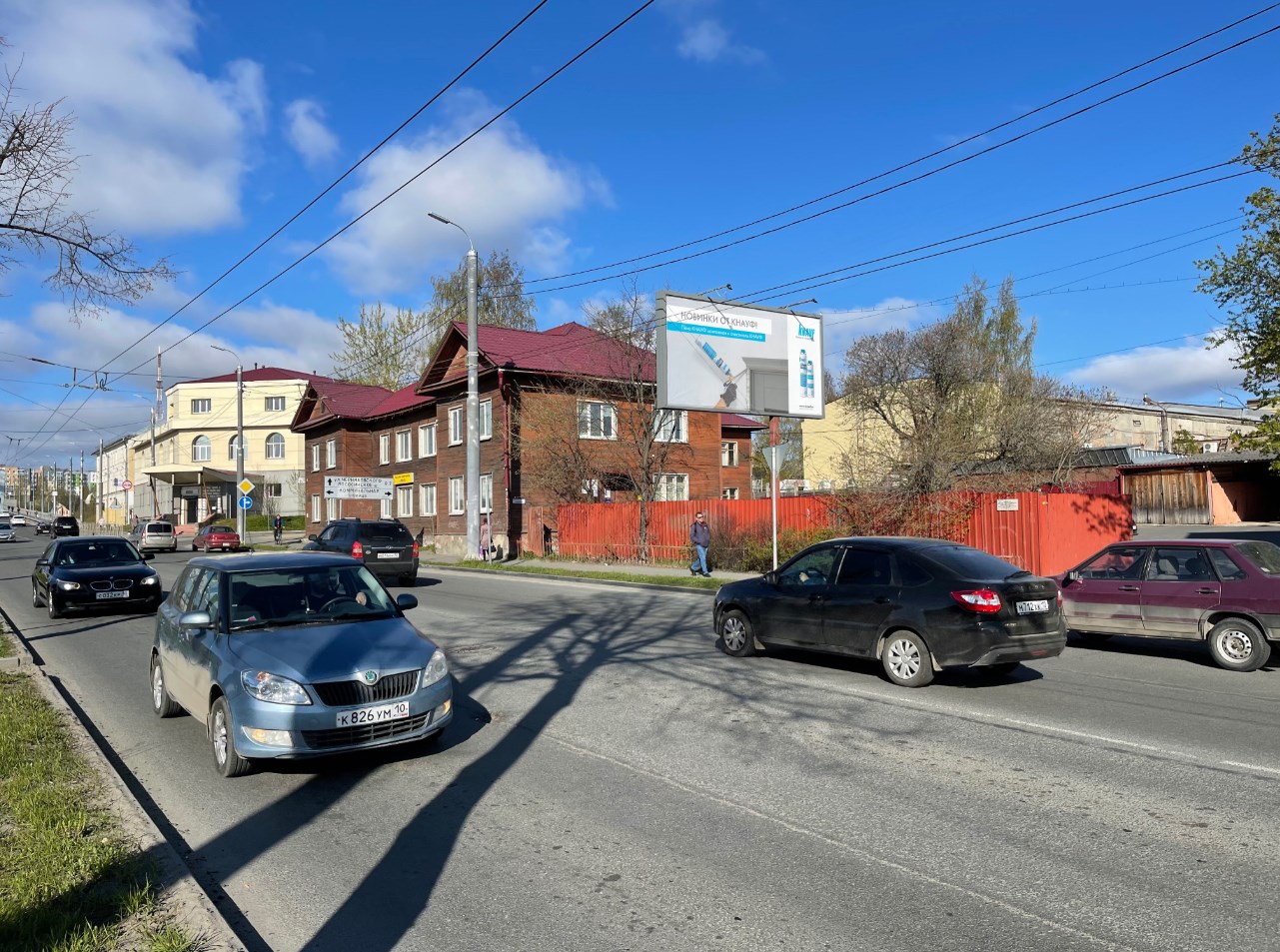 Фотография рекламного носителя, тип: Билборд 3x6, адрес: Гоголя ул., д.54, Петрозаводск, Республика Карелия, Россия. Сторона А №339406