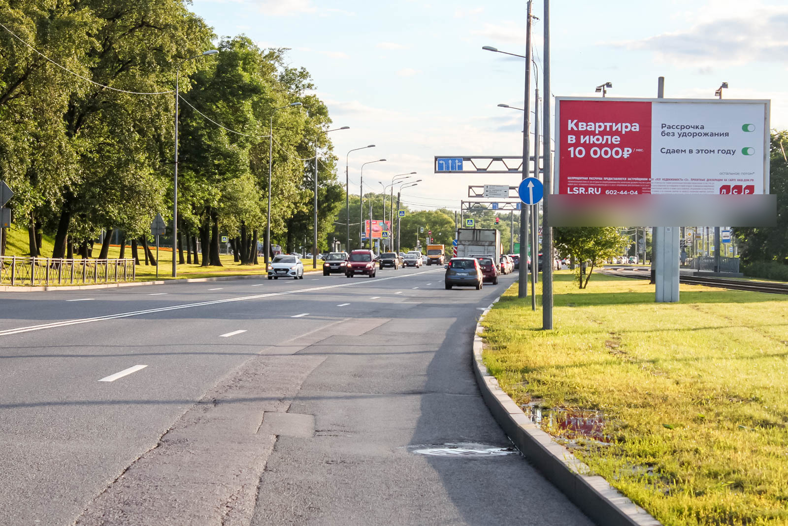 Фотография рекламного носителя, тип: Билборд 3x6, адрес: Стачек пр-т., д.121 Х Маршала Жукова пр-т., Санкт-Петербург, Россия. Сторона А №768047