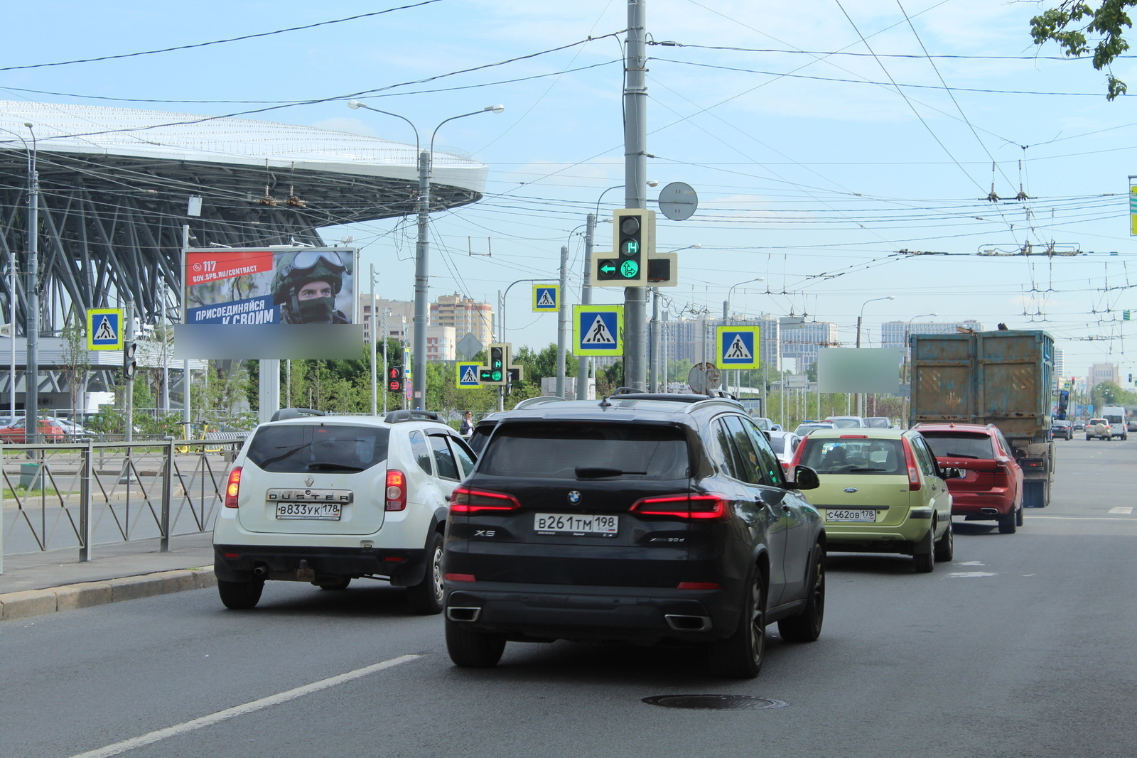 Фотография рекламного носителя, тип: Билборд 3x6, адрес: Юрия Гагарина пр-т. Х Кузнецовская ул., Санкт-Петербург, Россия. Сторона Б1 №105729