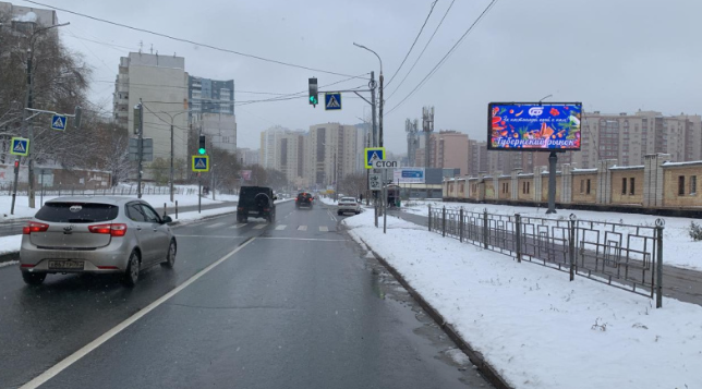 Фотография рекламного носителя, тип: Билборд 3x6, адрес: Солнечная ул., д.24, Самара, Самарская область, Россия. Сторона А №1334271