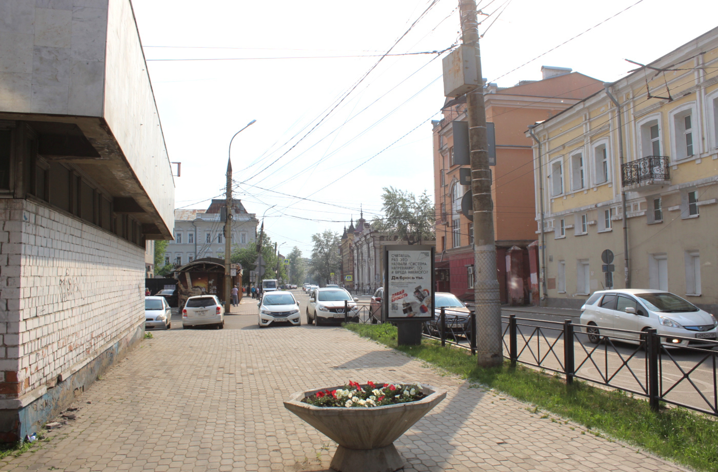 Фотография рекламного носителя, тип: Ситиформат 1.8x1.2, адрес: Желябова ул., д.8а, Иркутск, Иркутская область, Россия. Сторона Б №329133