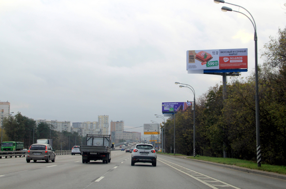 Фотография рекламного носителя, тип: Суперсайт 4x12, адрес: Новорязанское ш., 17 950м, Котельники, Московская область, Россия. Сторона А №558863