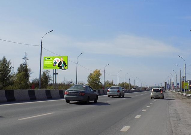 Фотография рекламного носителя, тип: Билборд 3x6, адрес: Обь г., Новое Толмачевское ш., 12 000м, Новосибирск, Новосибирская область, Россия. Сторона Б №187432