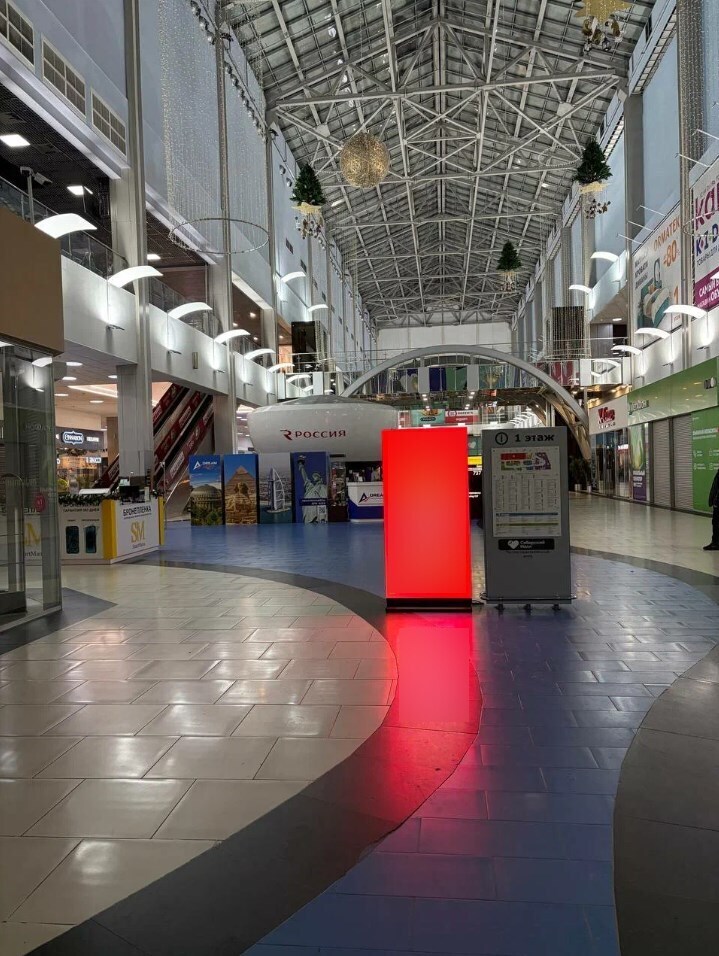 Фотография рекламного носителя, тип: Видеоэкран, адрес: Торговый центр «Сибирский Молл», Фрунзе ул., д.238, Новосибирск, Новосибирская область, Россия. Сторона/вариант A1-A10 №1405111