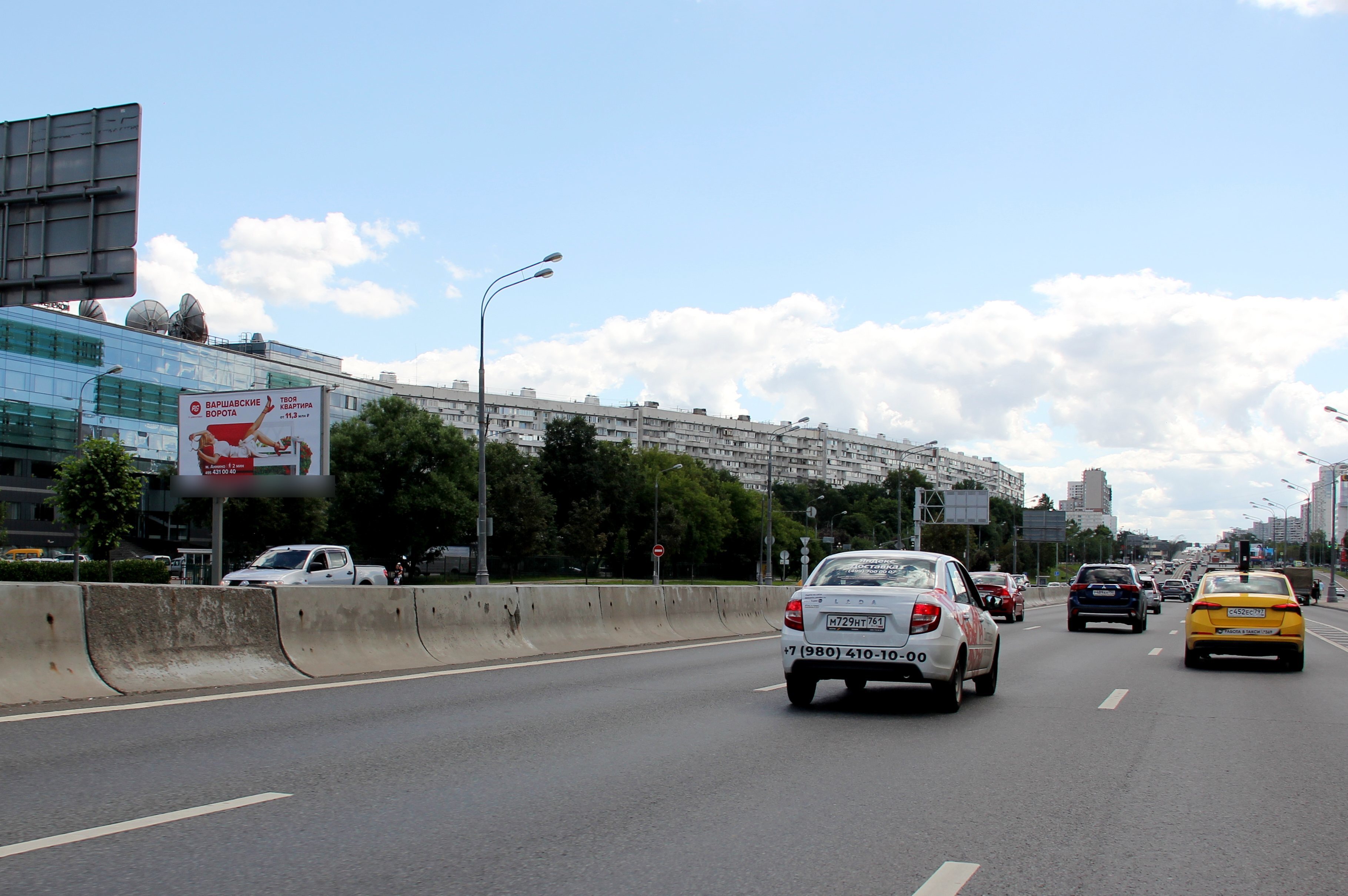 Фотография рекламного носителя, тип: Билборд 3x6, адрес: Варшавское ш., д.133, Москва, Россия. Сторона Б №866829