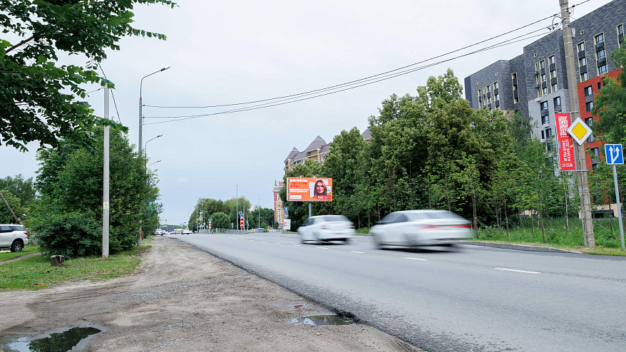 Фотография рекламного носителя, тип: Билборд 3x6, адрес: Оренбургский пр-зд. Х Победы пр-т., Казань, Республика Татарстан, Россия. Сторона A1-А10 №761263