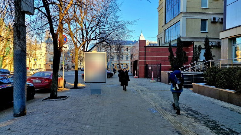 Фотография рекламного носителя, тип: Ситиформат 1.8x1.2, адрес: Фридриха Энгельса ул., д.52, Воронеж, Воронежская область, Россия. Сторона A №1374251