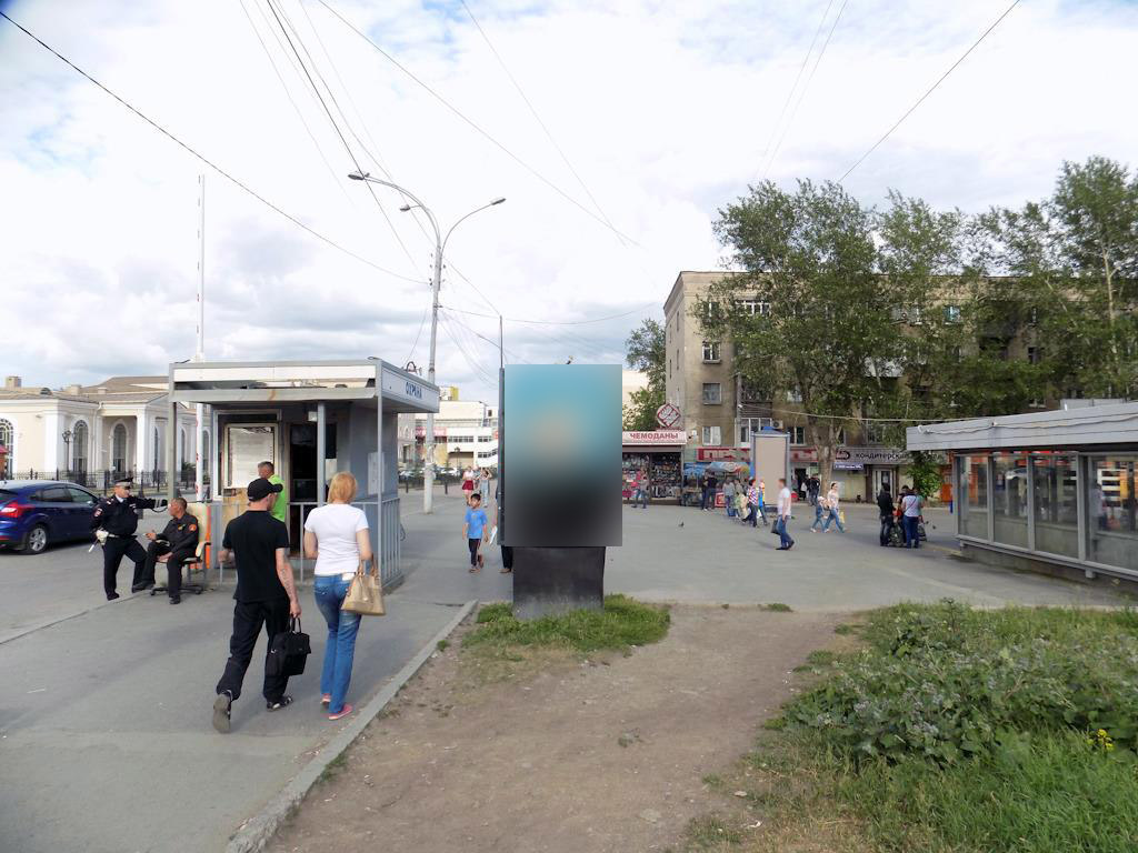 Фотография рекламного носителя, тип: Ситиформат 1.8x1.2, адрес: Невьянский пер. Х Вокзальная ул., Екатеринбург, Свердловская область, Россия. Сторона A №85731