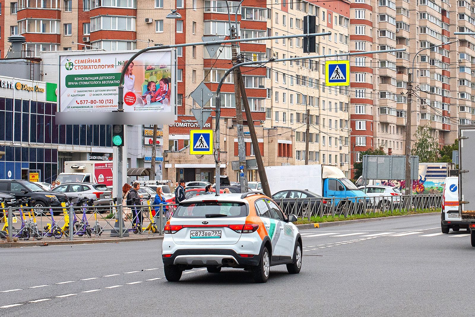 Фотография рекламного носителя, тип: Билборд 3x6, адрес: Караваевская ул., д.24, корп.1 Х Прибрежная ул., Санкт-Петербург, Россия. Сторона B №169064