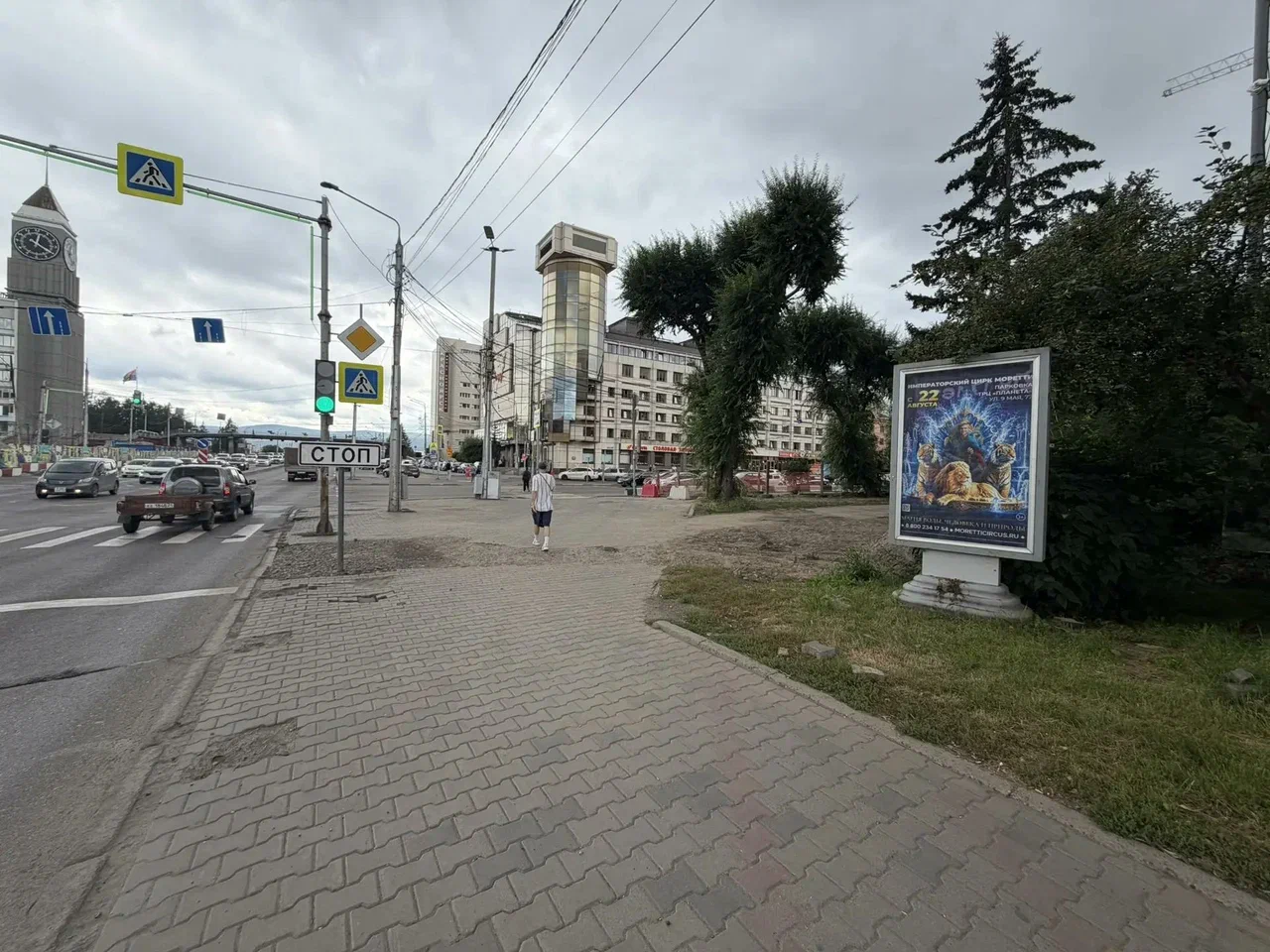 Фотография рекламного носителя, тип: Ситиформат 1.8x1.2, адрес: Карла Маркса ул., д.62 Х Вейнбаума ул., Красноярск, Красноярский край, Россия. Сторона А №791701