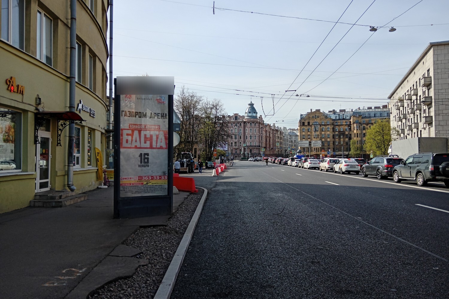 Фотография рекламного носителя, тип: Пиллар 3x1.4, адрес: Медиков пр-т., д.5, Санкт-Петербург, Россия. Сторона Б №687691