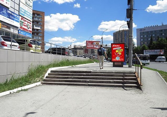 Фотография рекламного носителя, тип: Ситиформат 1.8x1.2, адрес: Дуси Ковальчук ул. Х Богдана Хмельницкого ул., д.1, Новосибирск, Новосибирская область, Россия. Сторона Б №193191