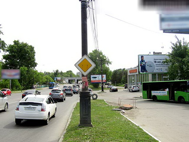 Фотография рекламного носителя, тип: Билборд 3x6, адрес: Воронежская ул., Хабаровск, Хабаровский край, Россия. Сторона А №198721