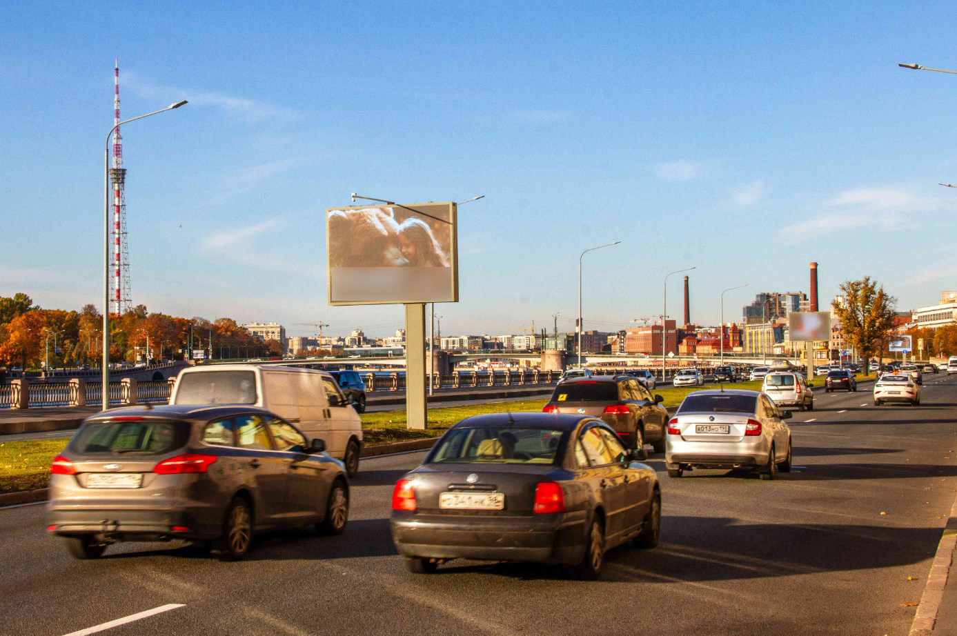 Фотография рекламного носителя, тип: Ситиборд 2.7x3.7, адрес: Пироговская наб., д.15, Санкт-Петербург, Россия. Сторона А2 №707028