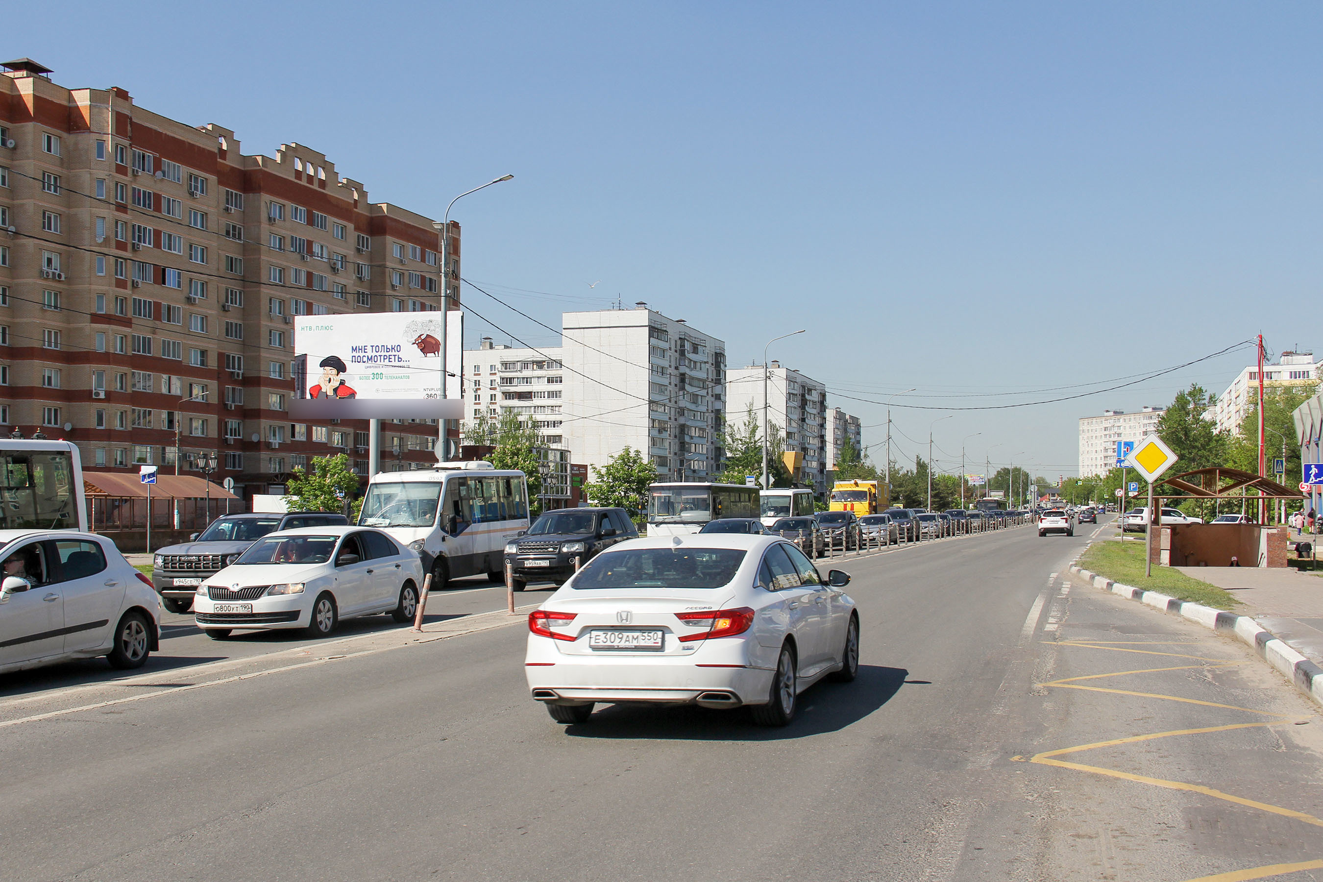 Фотография рекламного носителя, тип: Билборд 3x6, адрес: Декабристов ул., д.4, Ногинск, Московская область, Россия. Сторона Б №887653