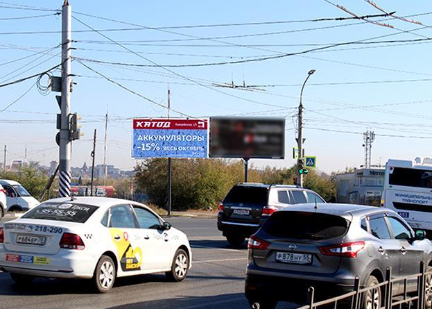 Фотография рекламного носителя, тип: Билборд 3x6, адрес: Енисейская ул., д.1/1, Омск, Омская область, Россия. Сторона А №649610