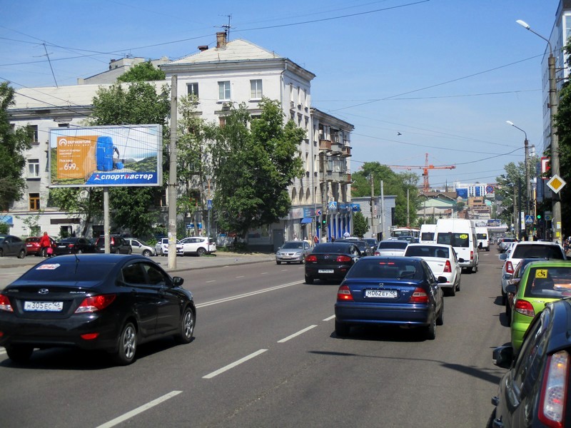 Фотография рекламного носителя, тип: Билборд 3x6, адрес: Дзержинского ул., д.69 Х Овечкина ул., Курск, Курская область, Россия. Сторона B1-B3 №230702