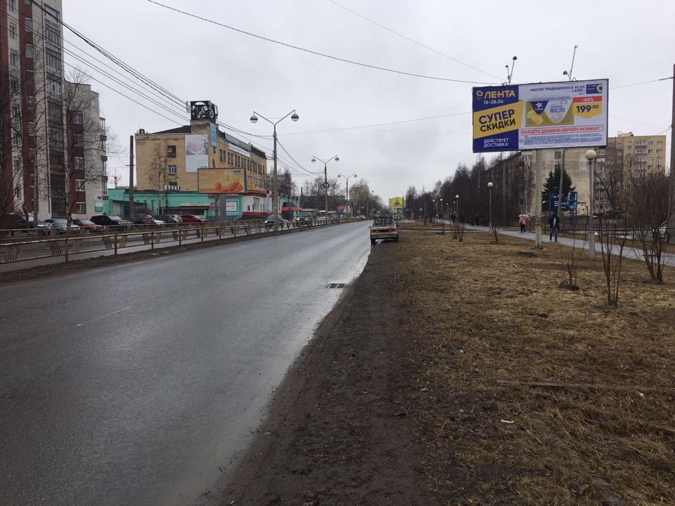 Фотография рекламного носителя, тип: Билборд 3x6, адрес: Ломоносова ул., у библиотеки ПГУ, Архангельск, Архангельская область, Россия. Сторона А №765842
