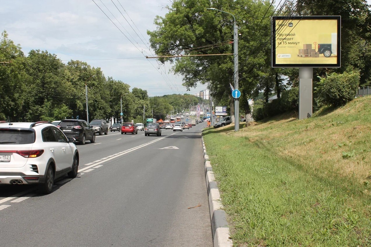 Фотография рекламного носителя, тип: Ситиборд 2.7x3.7, адрес: Гагарина пр-т., д.168а, Нижний Новгород, Нижегородская область, Россия. Сторона A1-А10 №723820