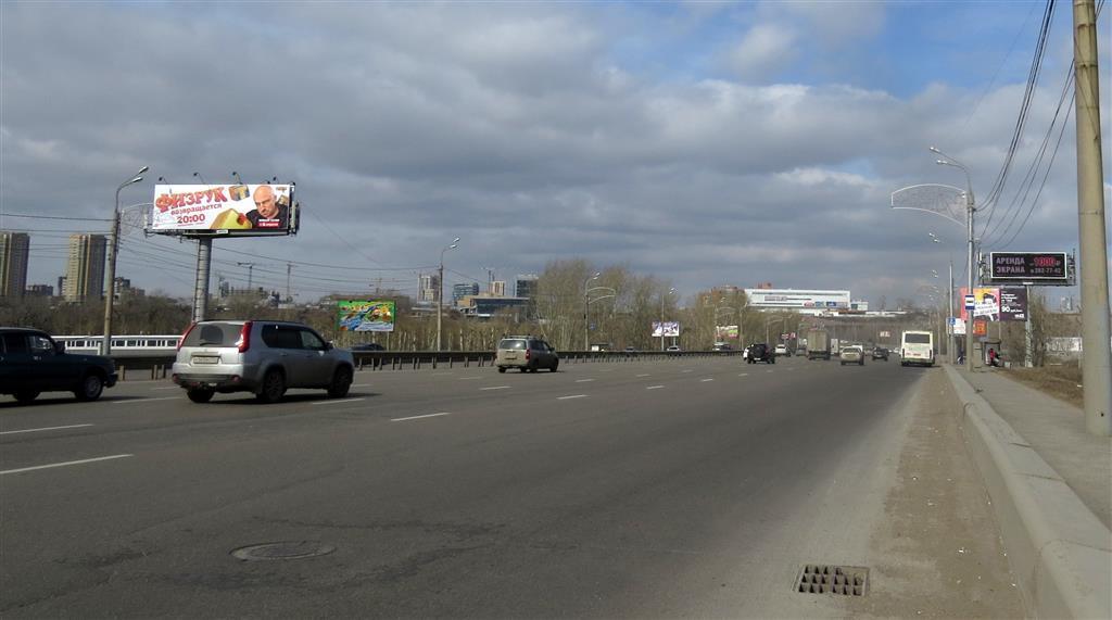 Фотография рекламного носителя, тип: Суперсайт 4x12, адрес: Октябрский мост, Красноярск, Красноярский край, Россия. Сторона Б №88685