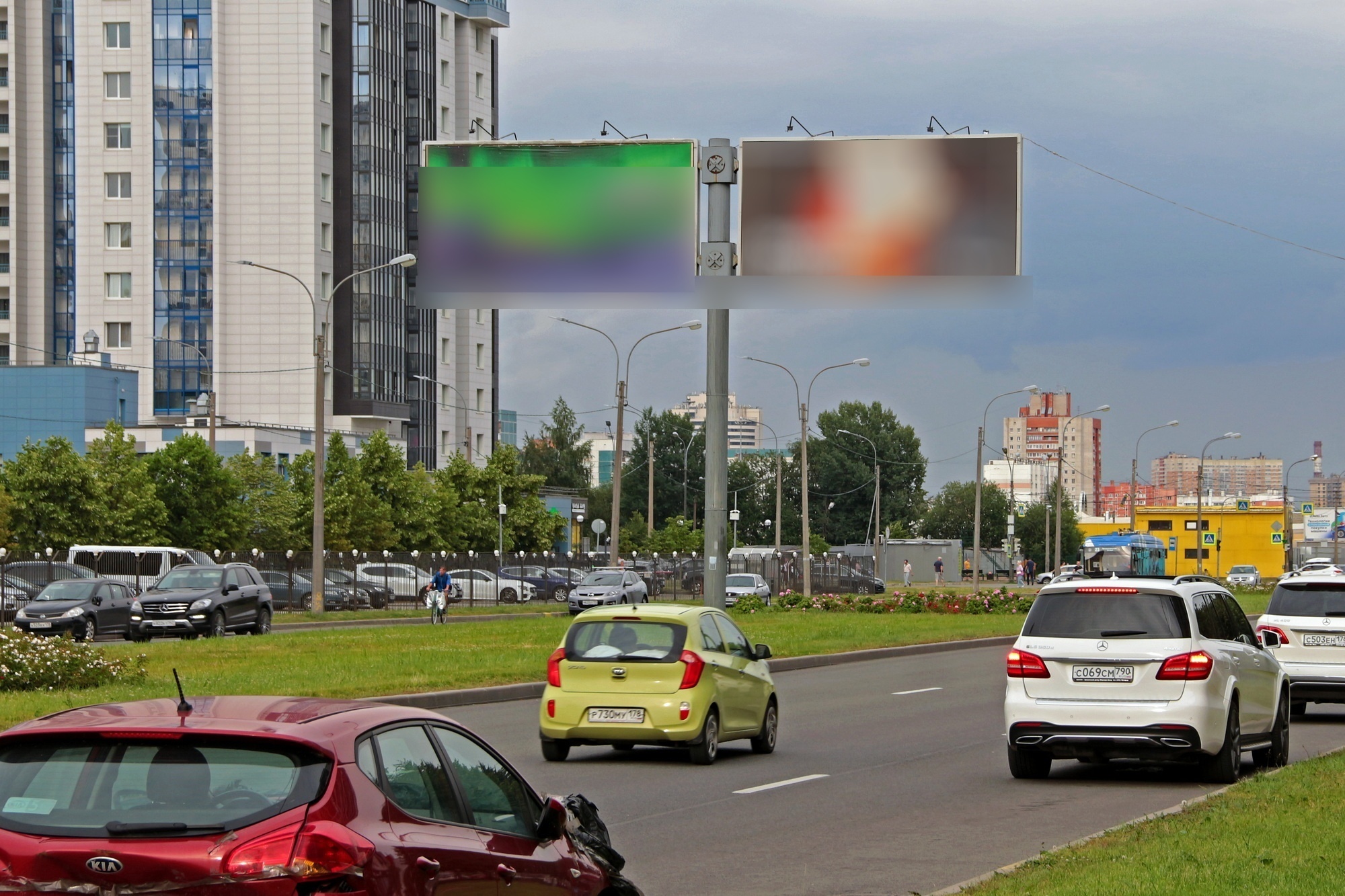 Фотография рекламного носителя, тип: Билборд 3x6, адрес: Оптиков ул., д.32, Санкт-Петербург, Россия. Сторона А1 №207891