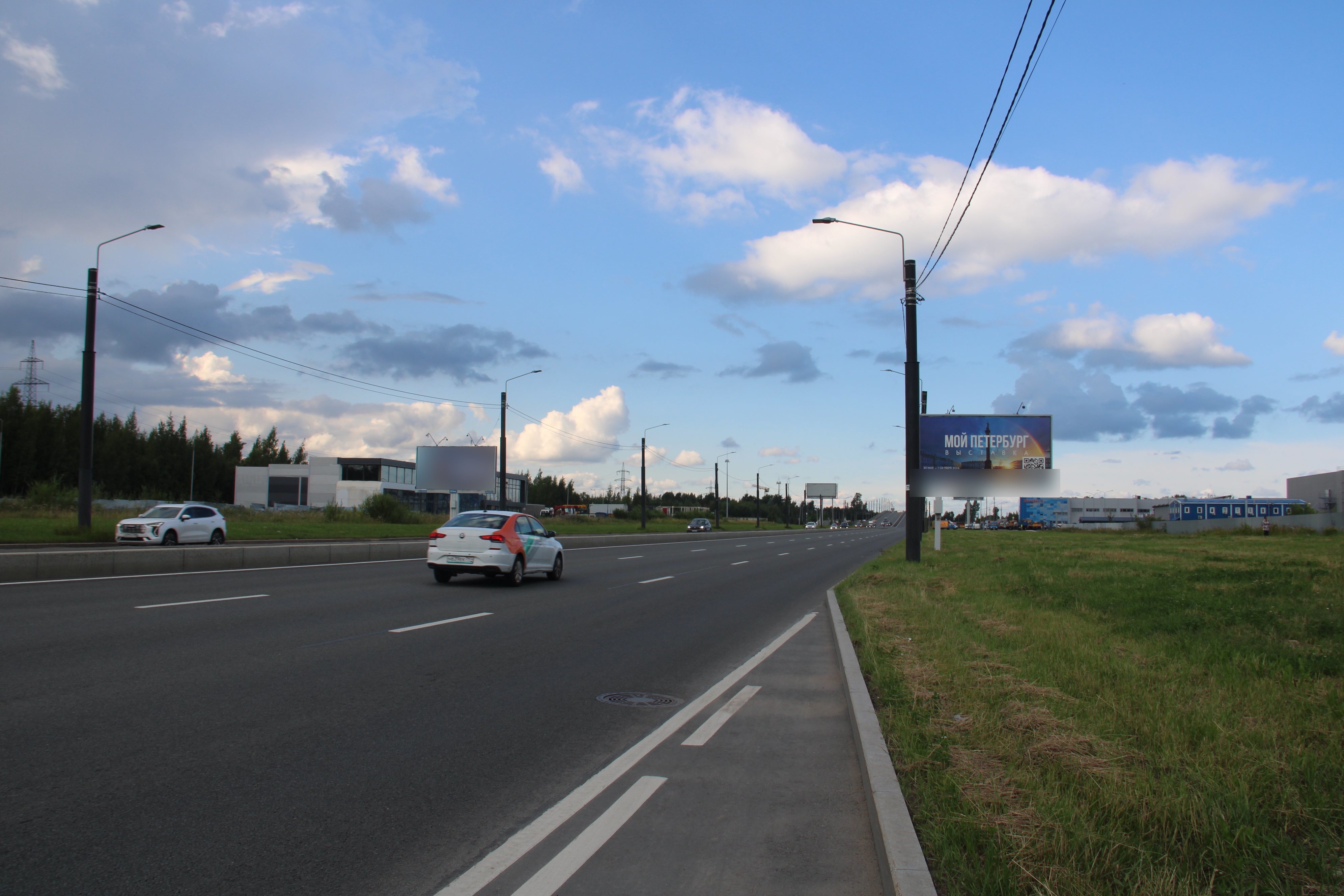 Фотография рекламного носителя, тип: Билборд 3x6, адрес: Индустриальный пр-т., д.71, поз.1, Санкт-Петербург, Россия. Сторона А1 №119080