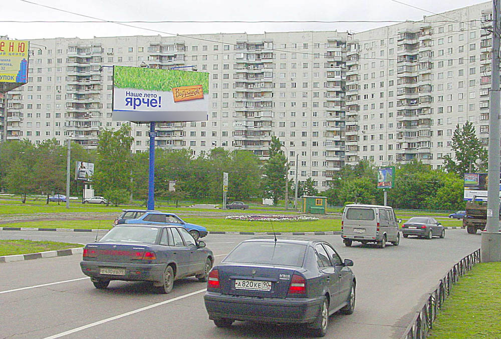Фотография рекламного носителя, тип: Билборд 3x6, адрес: Маршала Катукова ул. Х Таллинская ул., Москва, Россия. Сторона C №261685