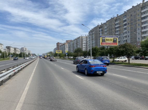 Фотография рекламного носителя, тип: Билборд 3x6, адрес: 9 мая ул. X Авиаторов ул., д.68, Красноярск, Красноярский край, Россия. Сторона А1-А3 №1046411