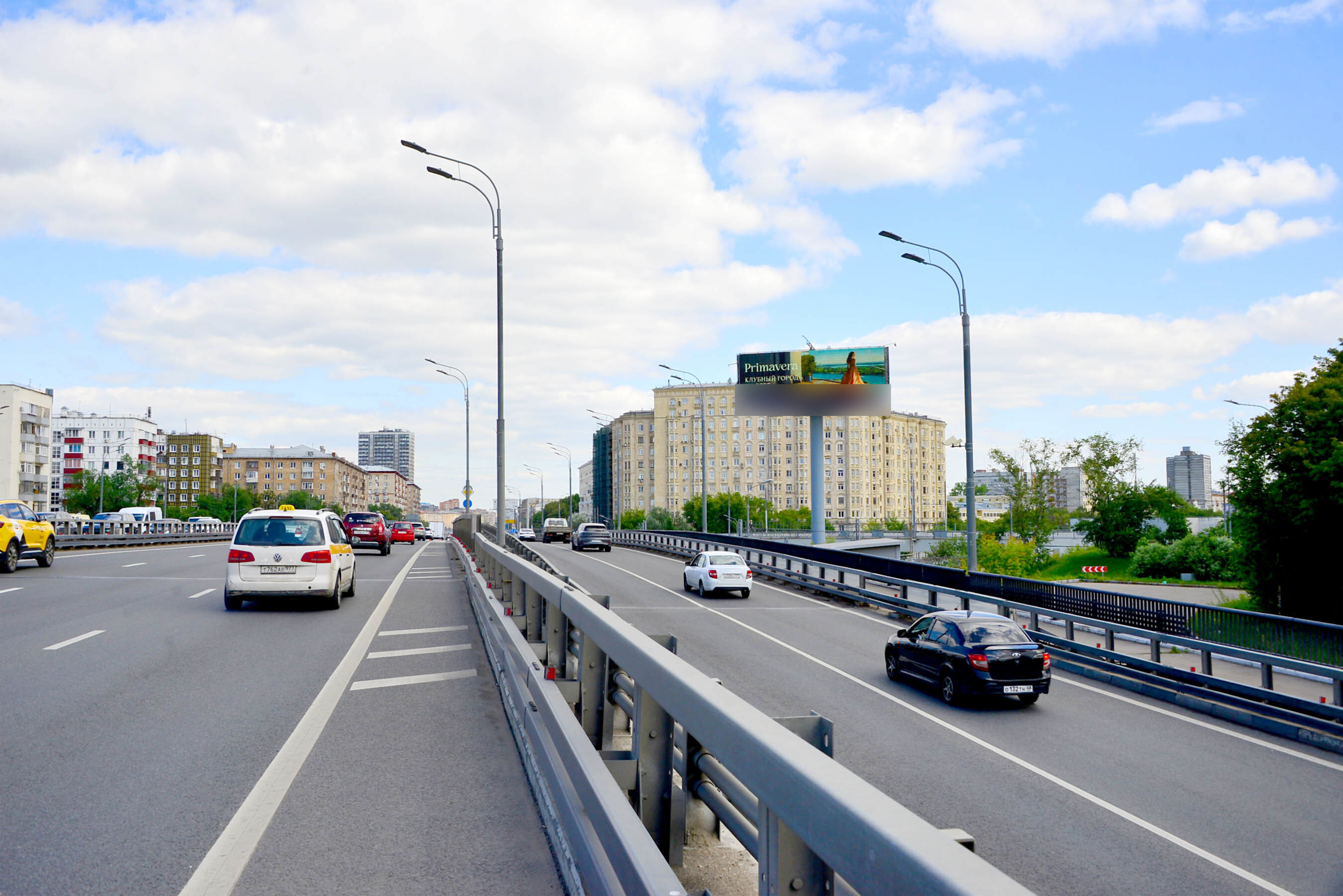 Фотография рекламного носителя, тип: Суперсайт 5x15, адрес: Волоколамское ш., д.15/22 Х Панфилова ул., Москва, Россия. Сторона А1 №723740