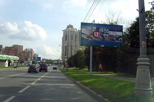 Фотография рекламного носителя, тип: Билборд 3x6, адрес: Удальцова ул., д.87, Москва, Россия. Сторона A №65223