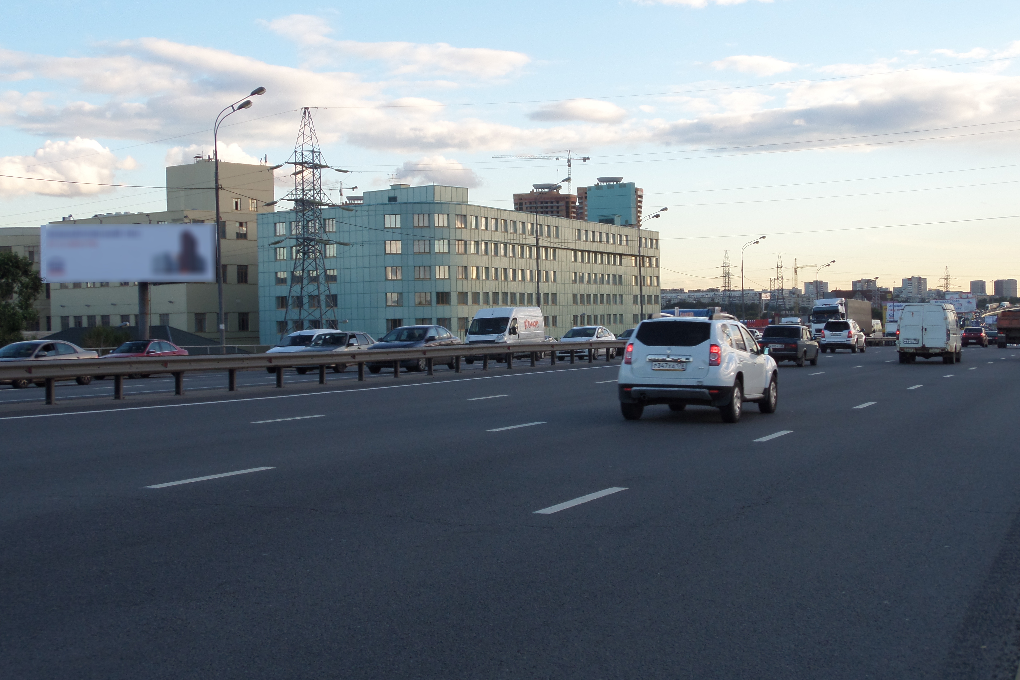 Фотография рекламного носителя, тип: Суперсайт 4x12, адрес: Горьковский мост, 700м от МКАД, Реутов, Московская область, Россия. Сторона Б №205570