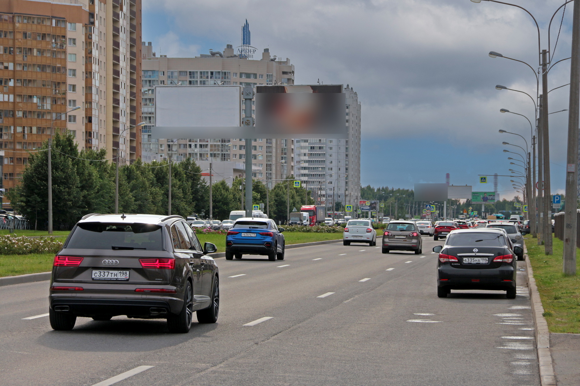 Фотография рекламного носителя, тип: Билборд 3x6, адрес: Оптиков ул., д.32, Санкт-Петербург, Россия. Сторона А2 №207892