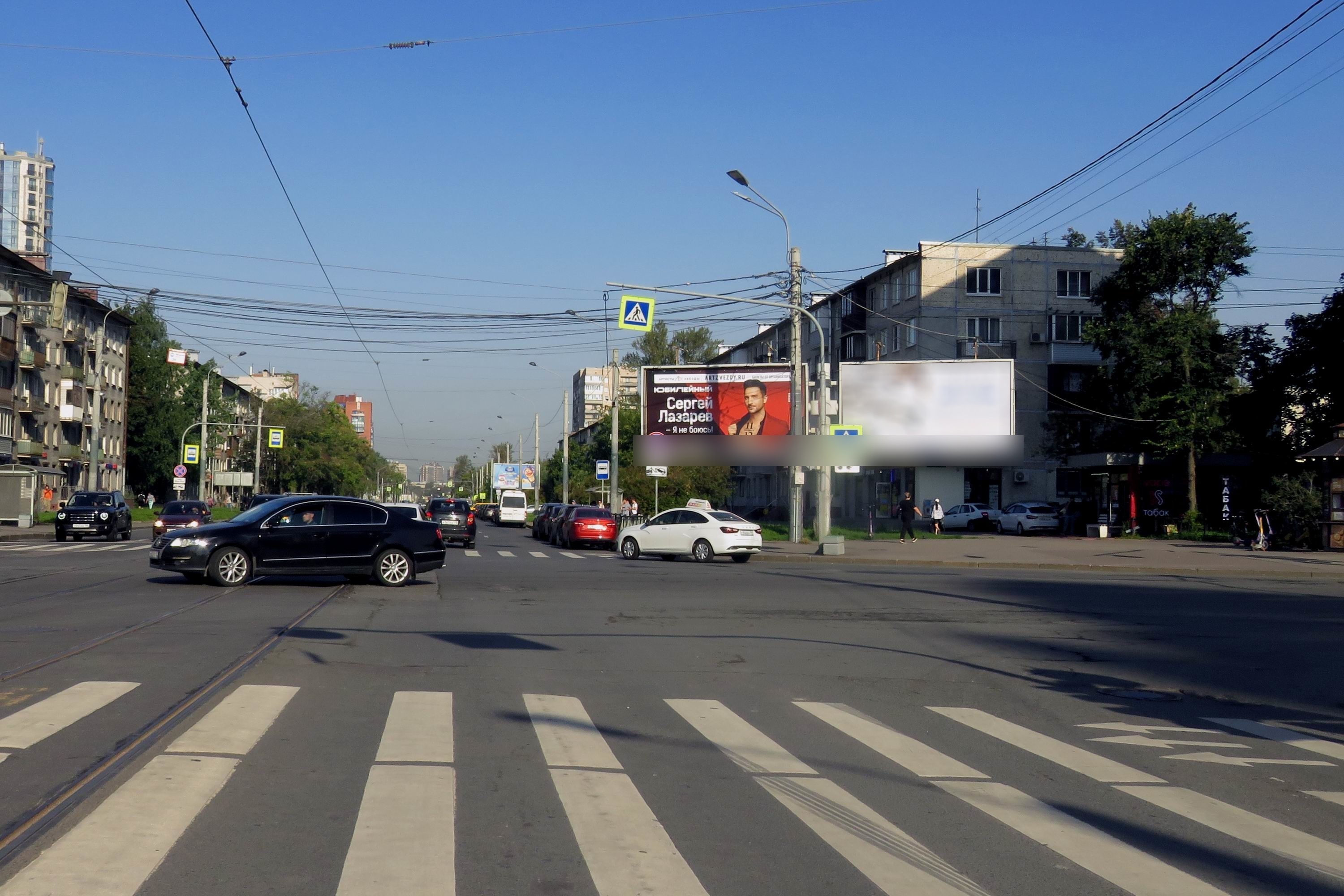 Фотография рекламного носителя, тип: Билборд 3x6, адрес: Ленсовета ул. Х Звездная ул., Санкт-Петербург, Россия. Сторона А1 №105722