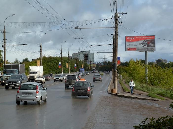 Фотография рекламного носителя, тип: Билборд 3x6, адрес: Воровского ул. Х Солнечная ул., Киров, Кировская область, Россия. Сторона A1-A3 №160726