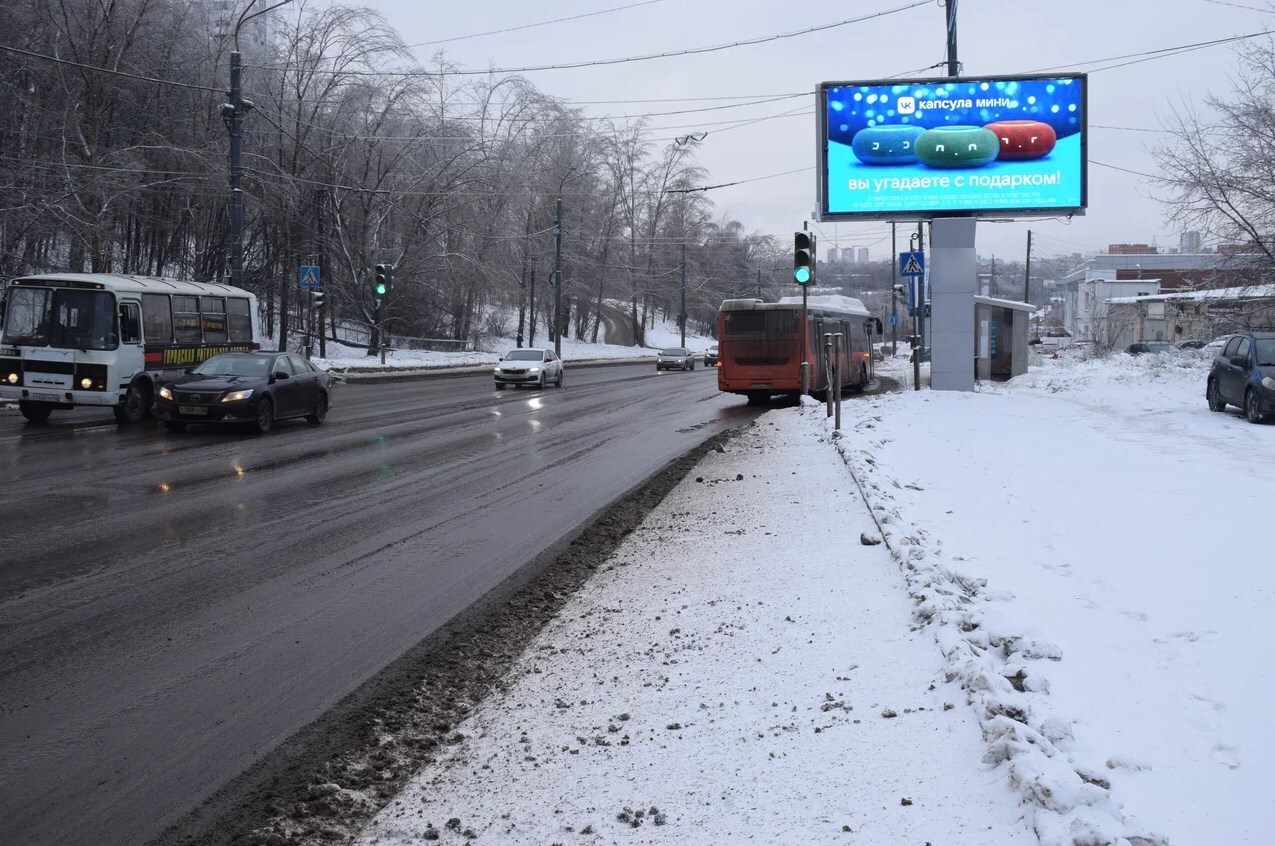 Фотография рекламного носителя, тип: Билборд 3x6, адрес: Бринского ул., д.12, Нижний Новгород, Нижегородская область, Россия. Сторона A1-A12 №840221
