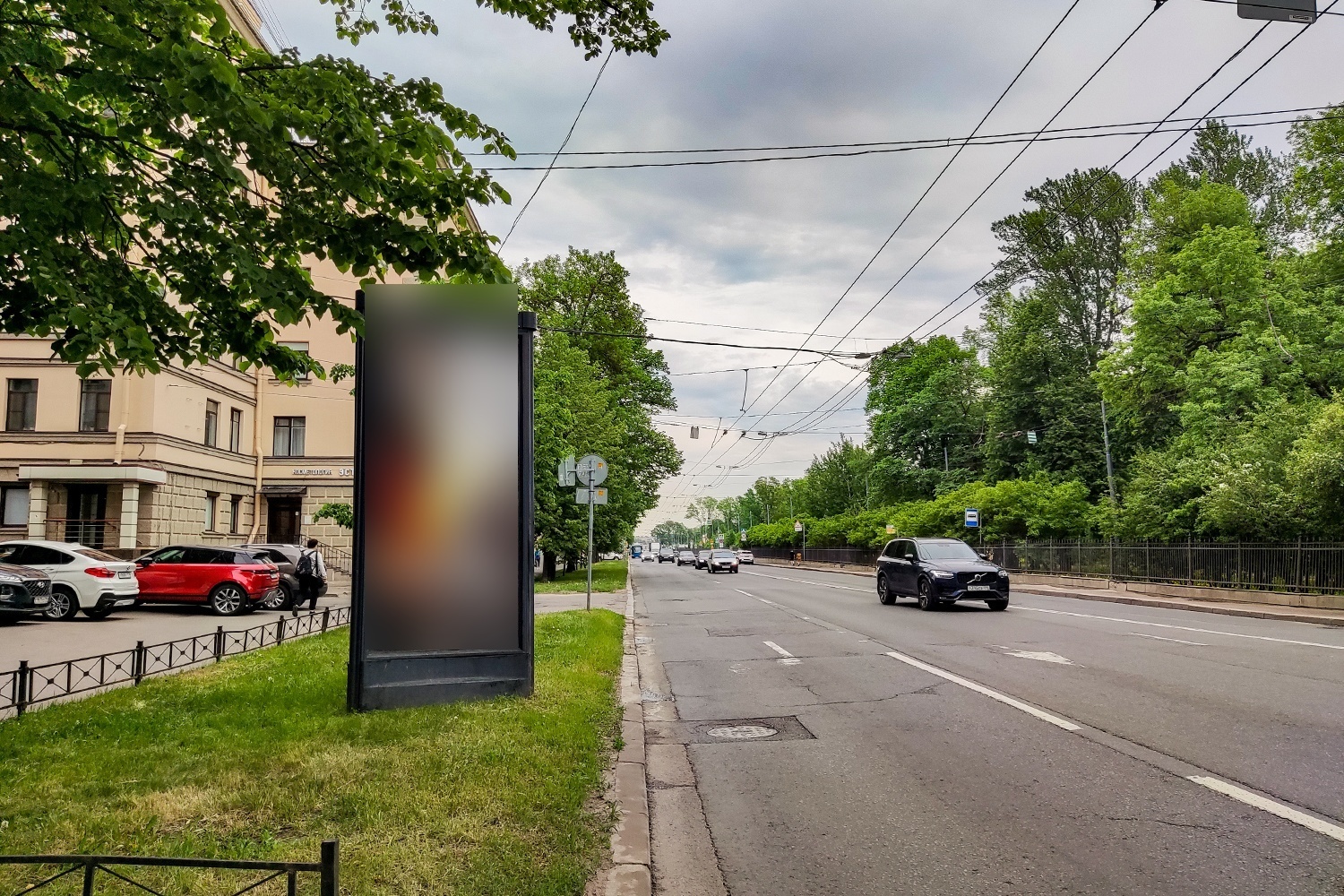 Фотография рекламного носителя, тип: Пиллар 3x1.4, адрес: Кузнецовская ул., д.34, Санкт-Петербург, Россия. Сторона Б №542049